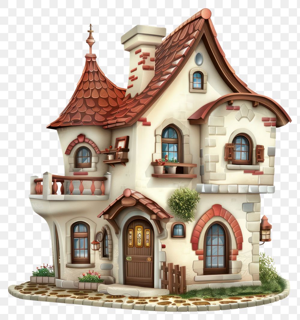 PNG Cartoon of home improvement architecture building house