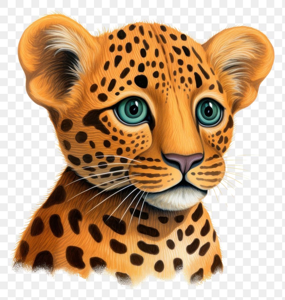 PNG Baby jaguar wildlife leopard cheetah.