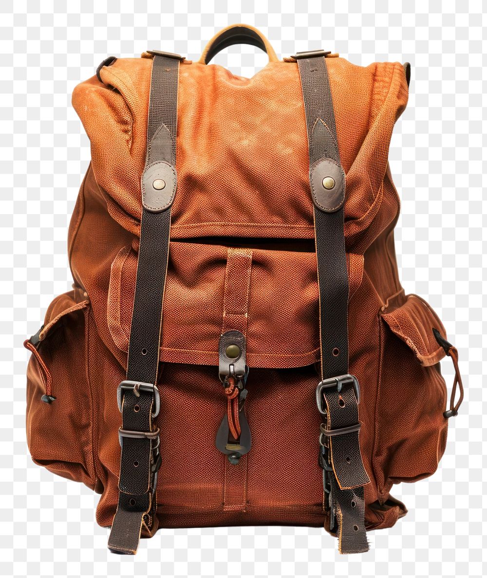 PNG Backpack bag white background outdoors handbag.