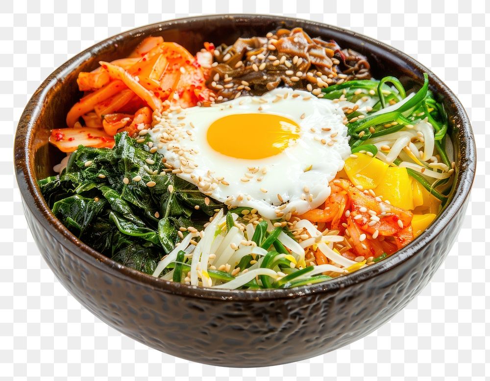 PNG Korean meal food dish.