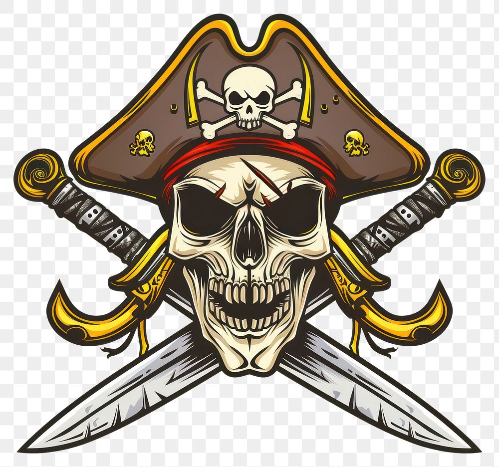 PNG Pirates sword cross icon pirate history cartoon.