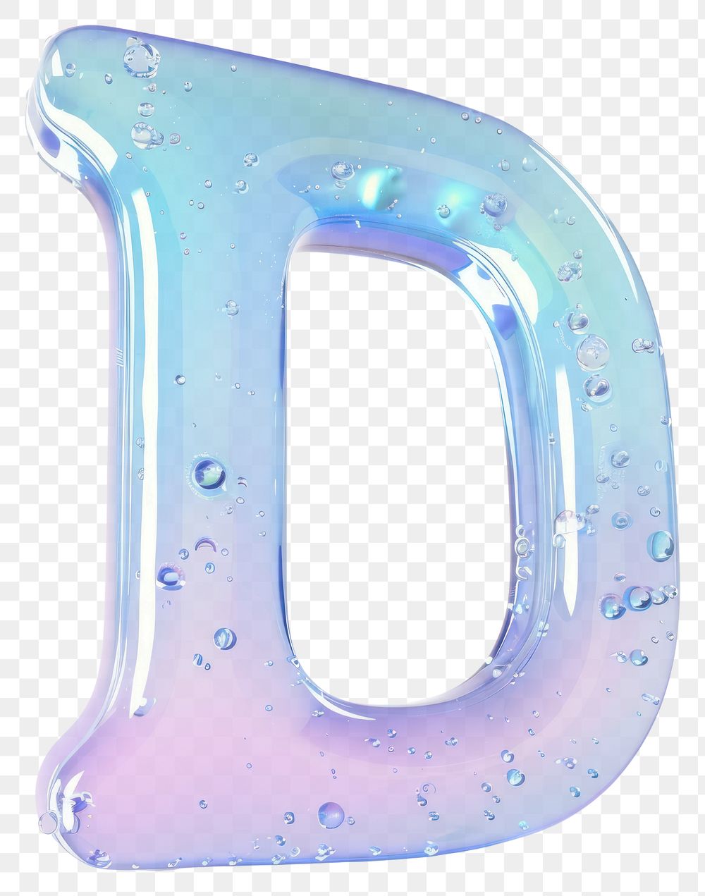 PNG Letter D bubble number symbol.