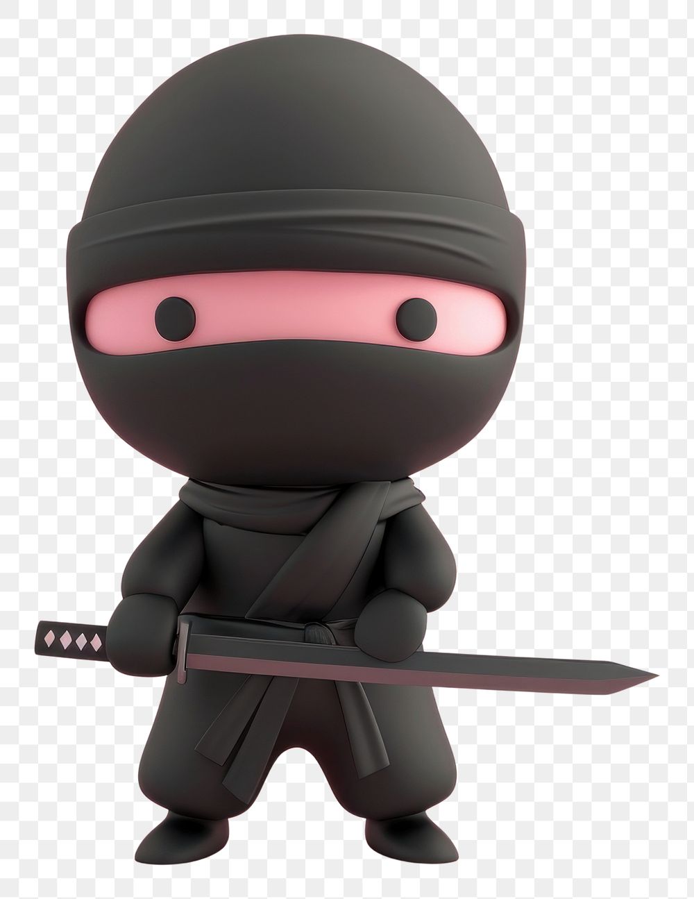 PNG 3d cartoon rendering ninja person human.