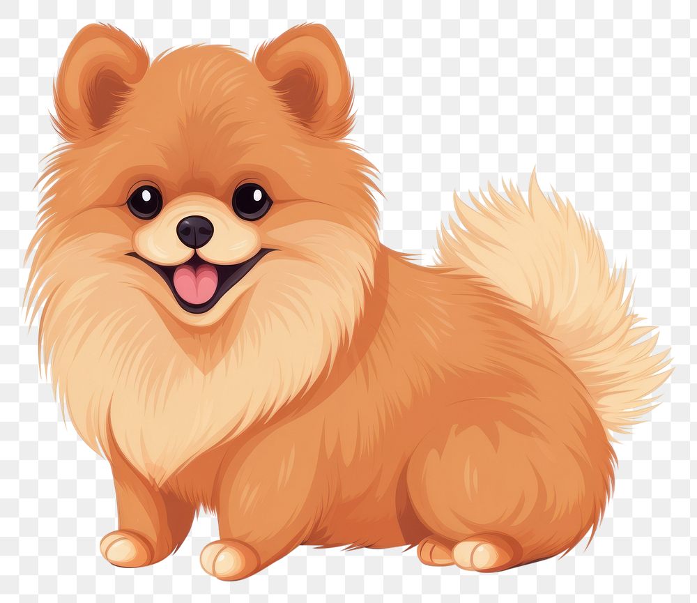 PNG  Pomeranian mammal animal dog. AI generated Image by rawpixel.