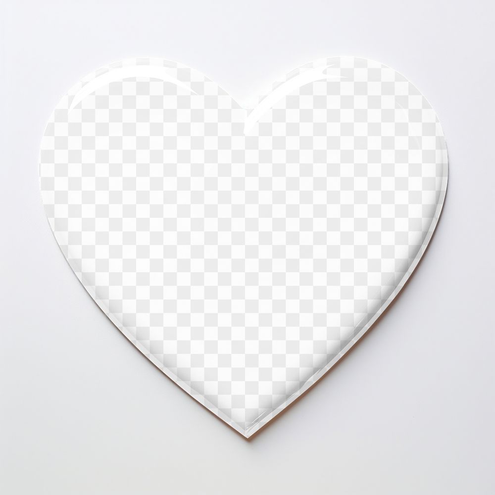 PNG Heart button pin mockup, transparent design