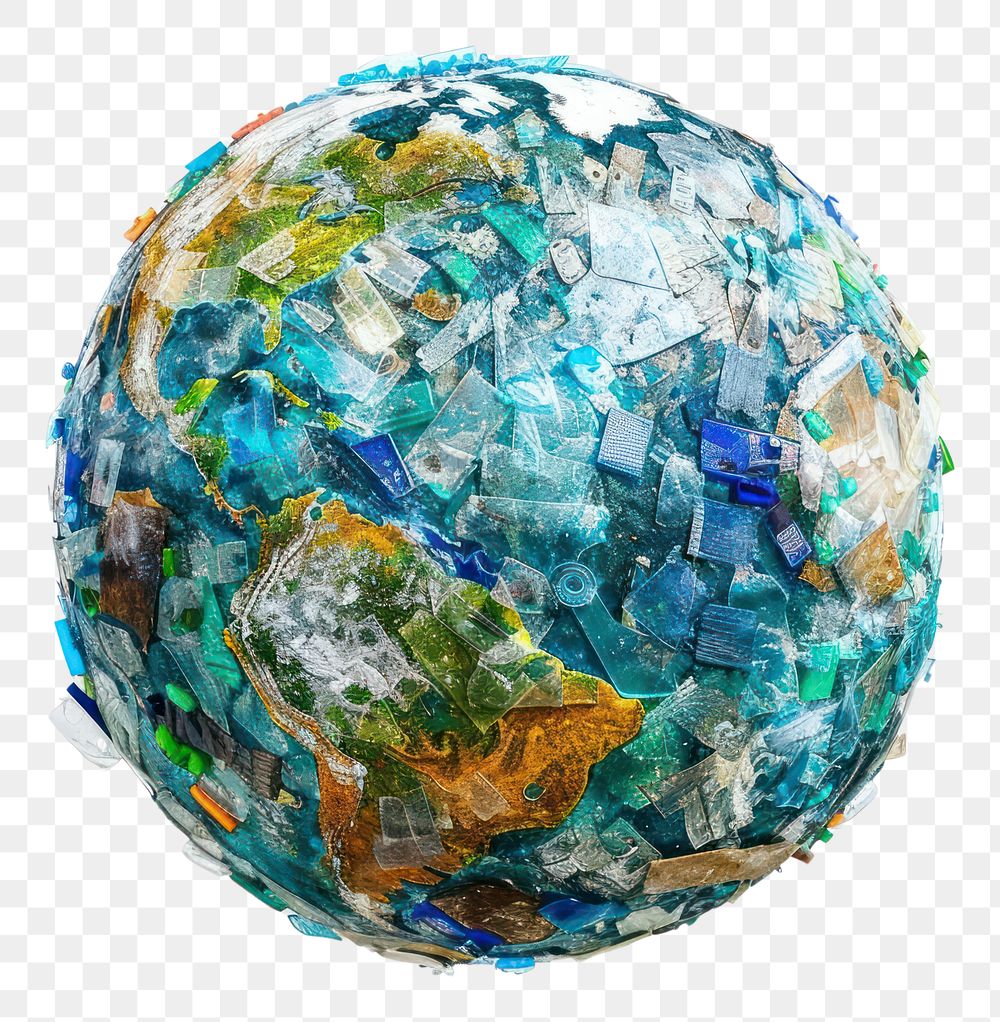 PNG  Earth made from plastic astronomy universe sphere.