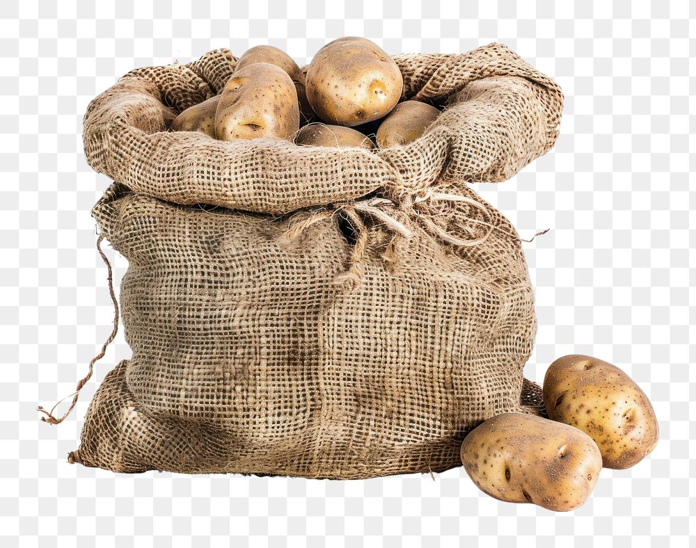 PNG Sack of potatoes vegetable wildlife produce.
