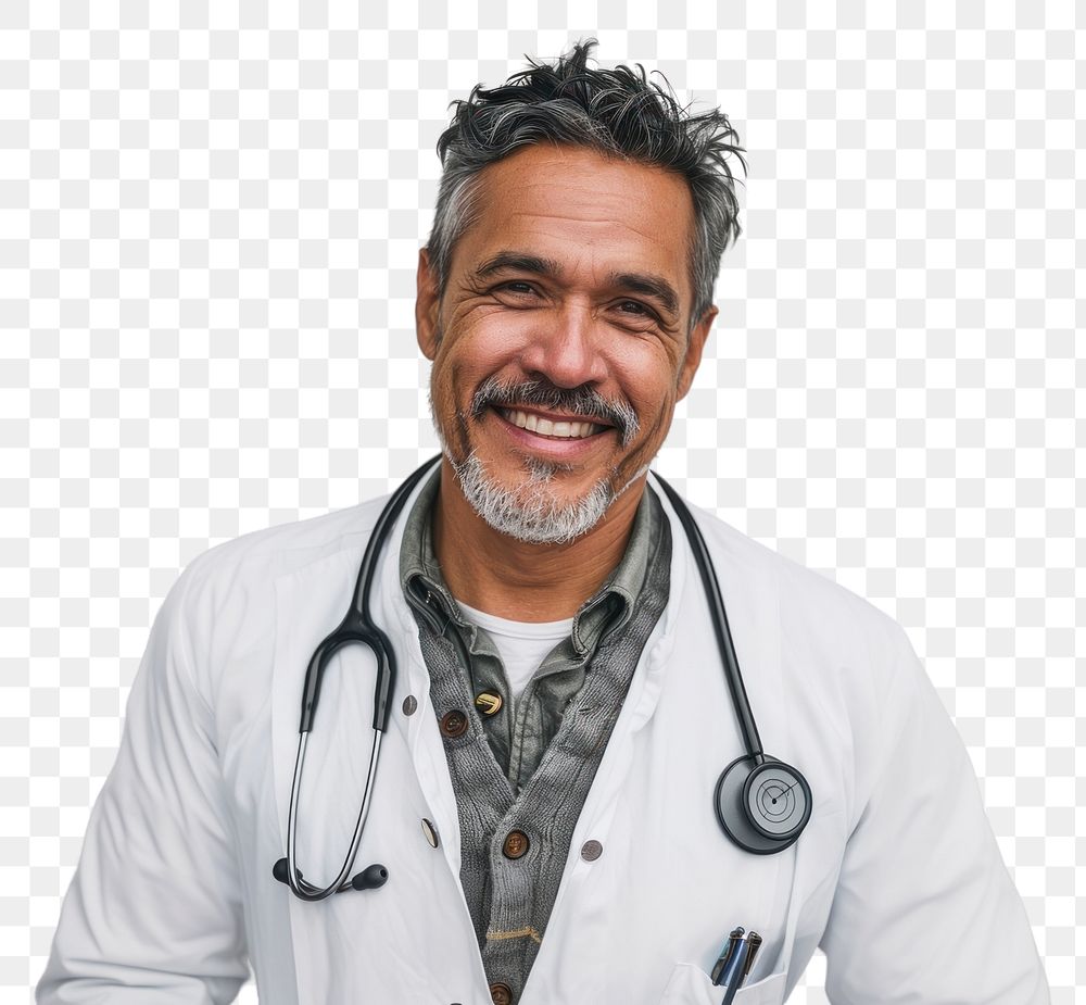 PNG Colombian doctor smile face person adult.