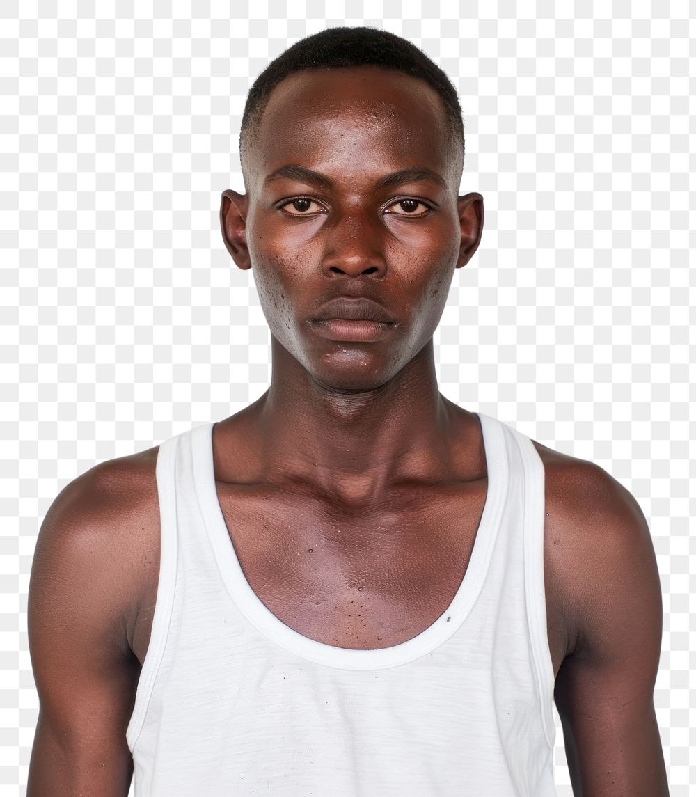 PNG Skinhead black man portrait photo face.