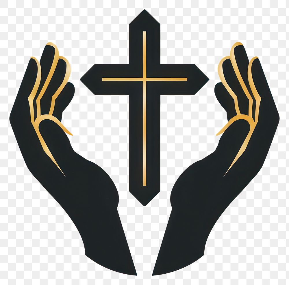 PNG Hands holding Cross symbol cross hand.