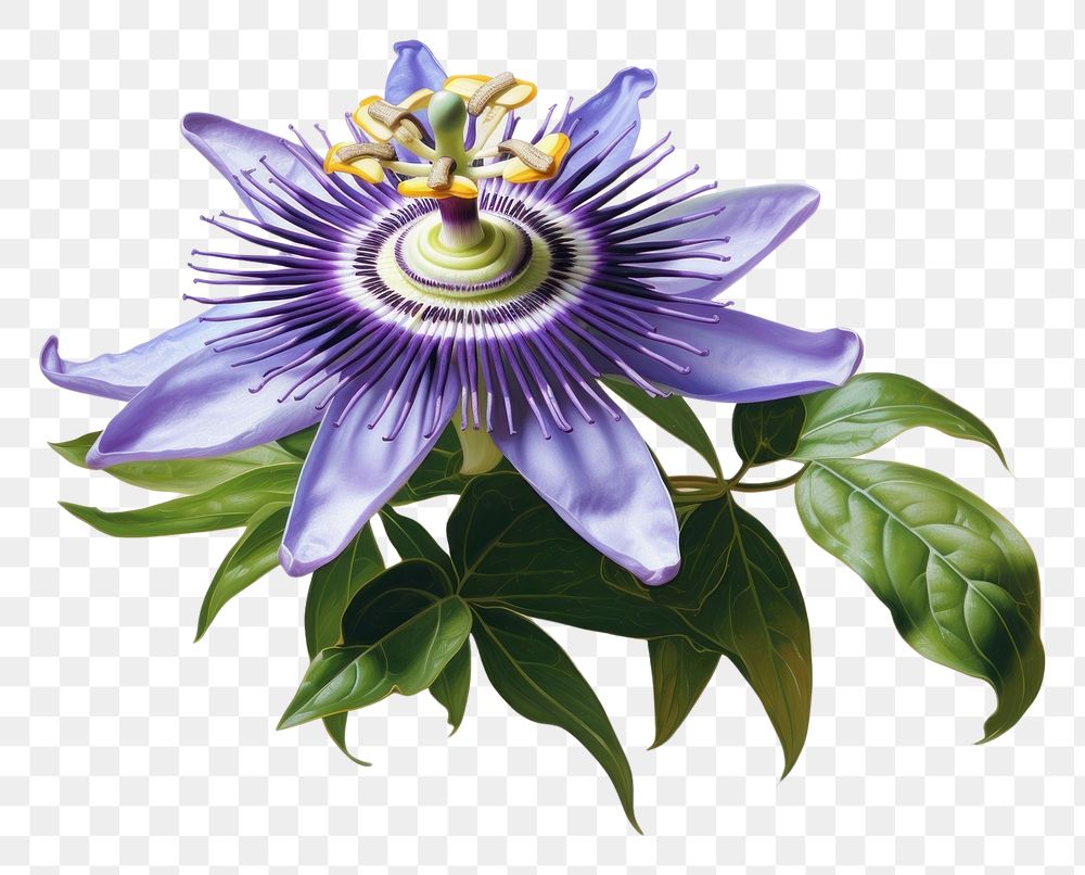 PNG  Passion flower asteraceae blossom anther.