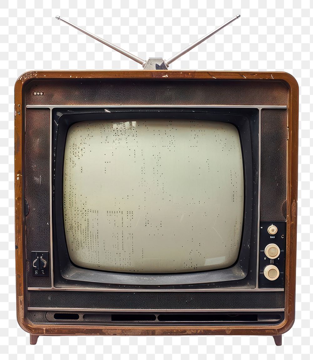 PNG Vintage television electronics hardware monitor.