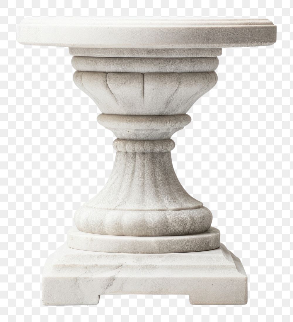 PNG  Pedestal furniture pottery jar.