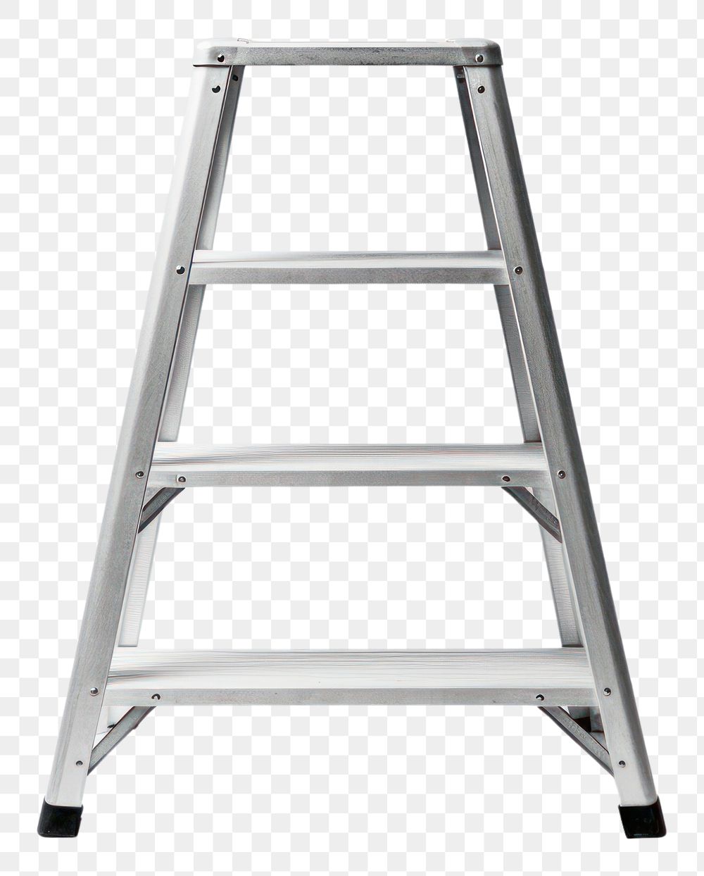 PNG Steel step-ladder furniture chair stand.
