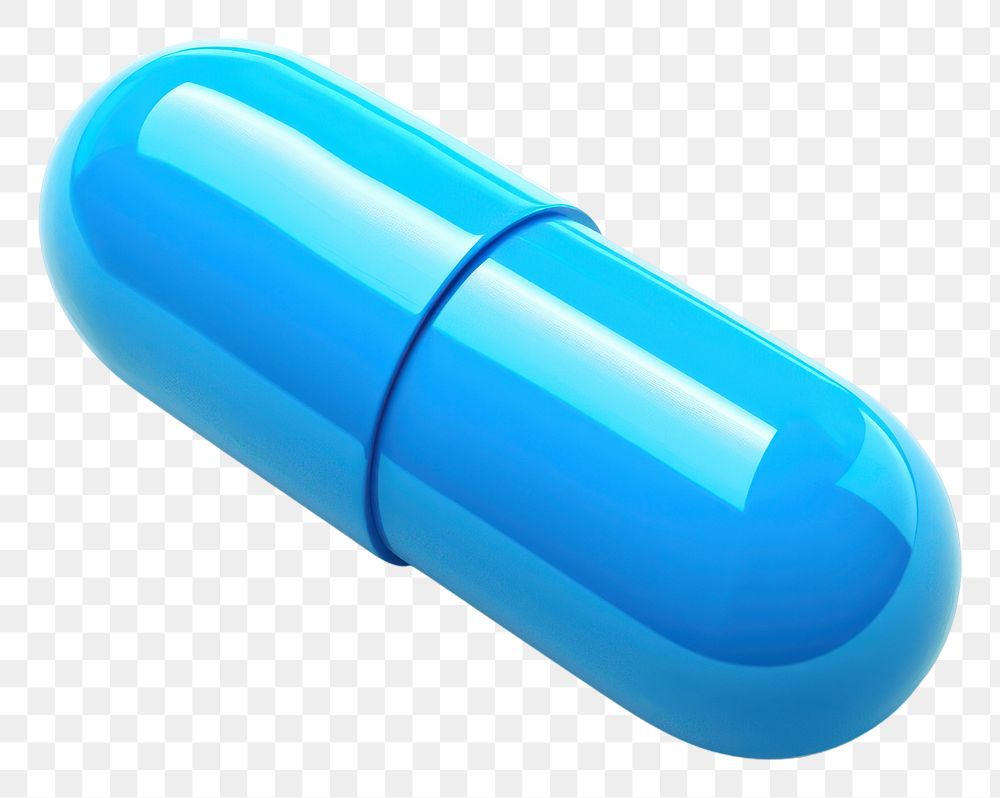 PNG 3D icon of a pill medication cosmetics lipstick.