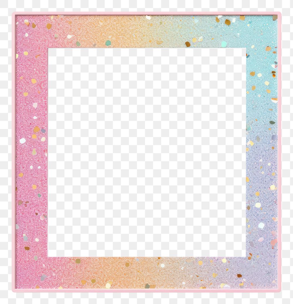 Frame glitter square shape white background celebration.