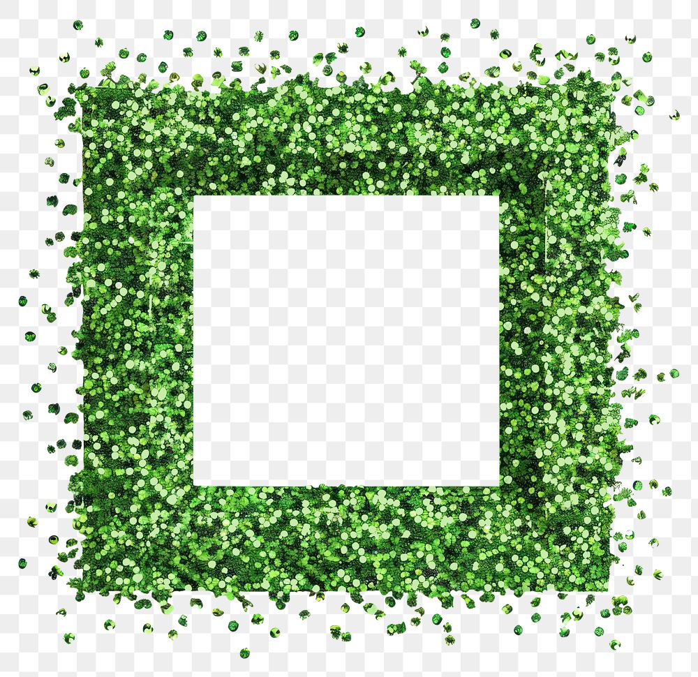 PNG Frame glitter square backgrounds shape green.