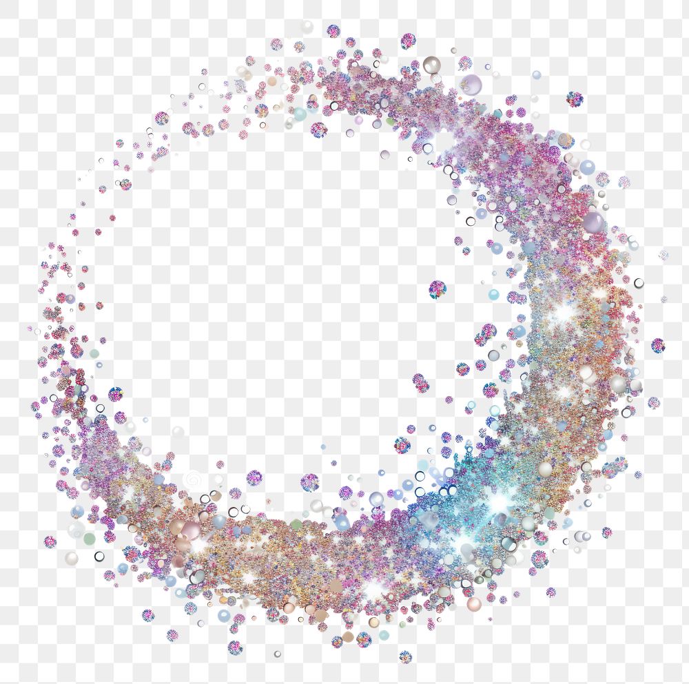PNG Frame glitter circular backgrounds shape white background.