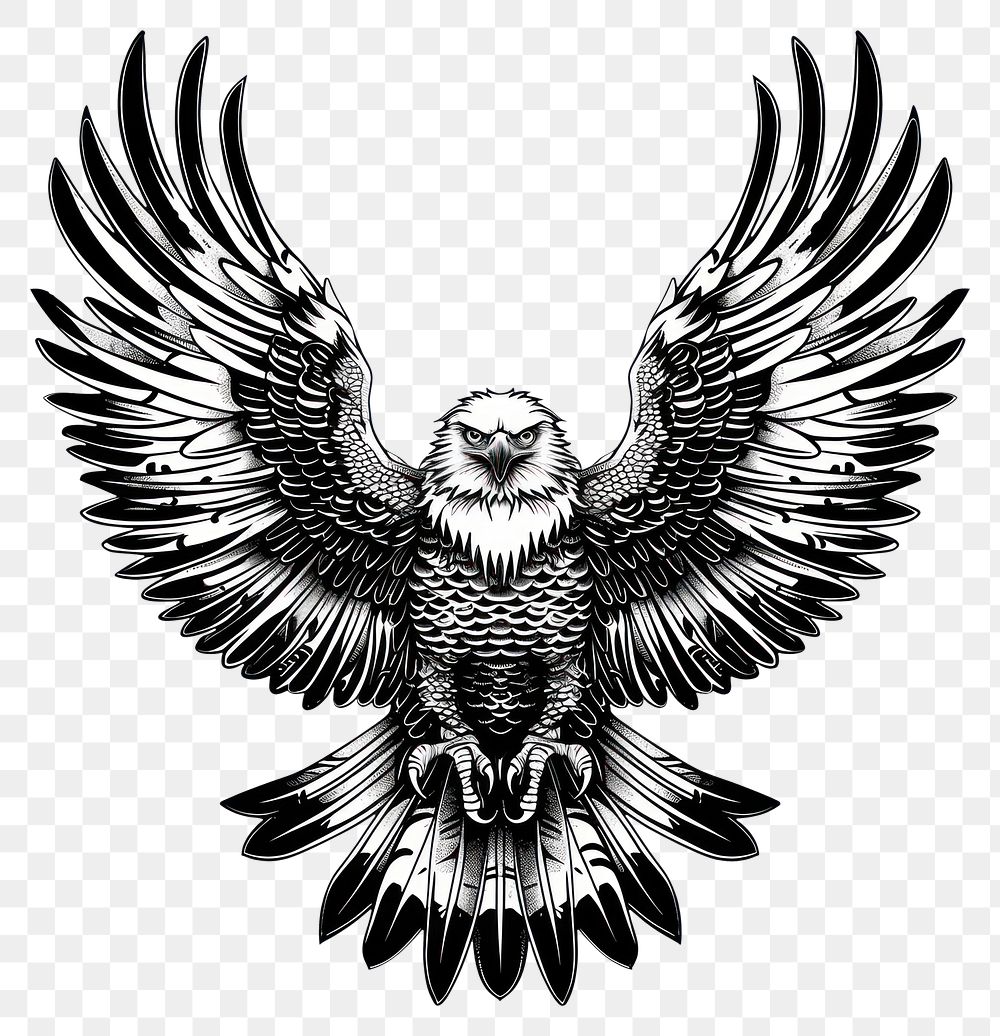 PNG  Eagle vulture emblem symbol.