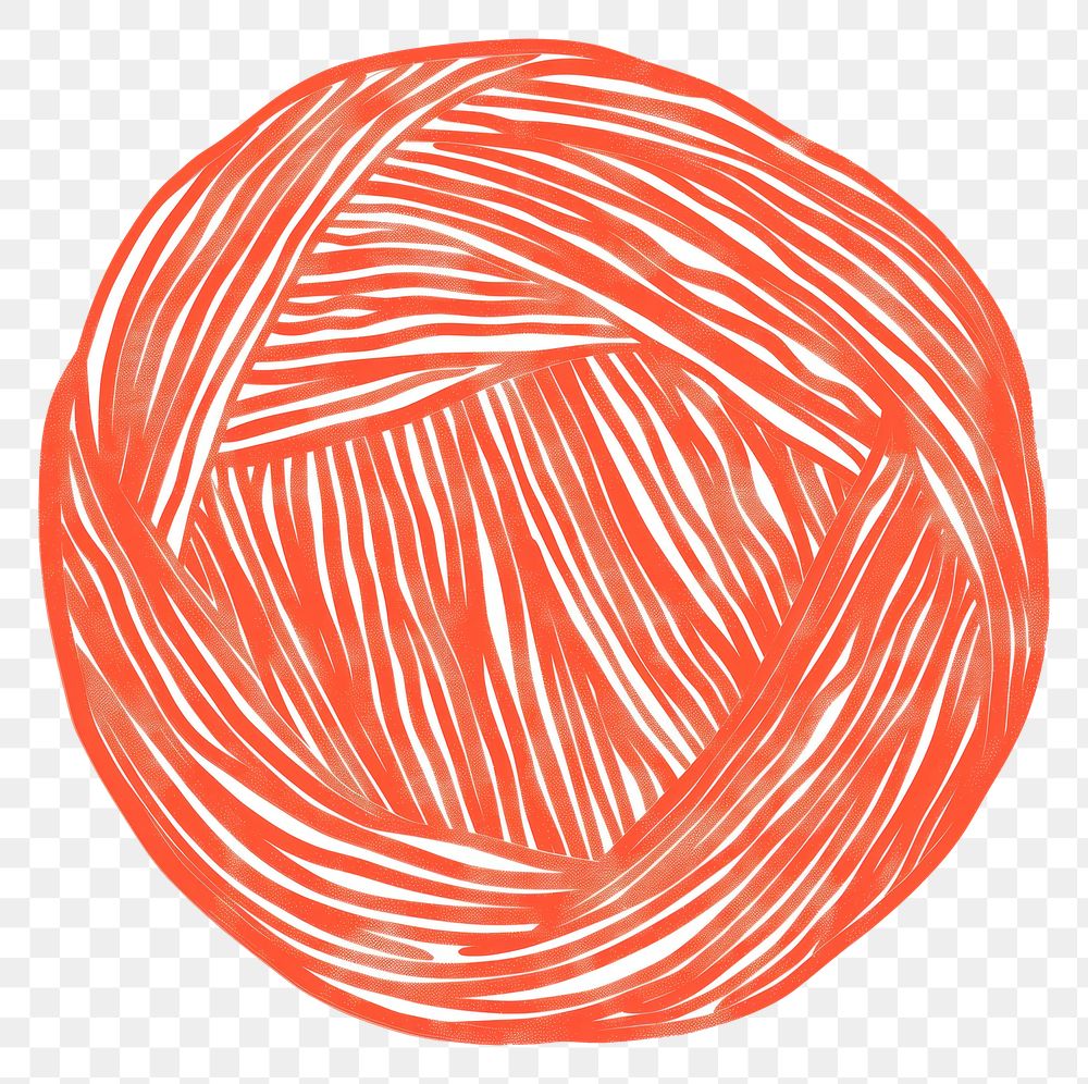 PNG  Orange yarn ball clothing apparel hardhat.