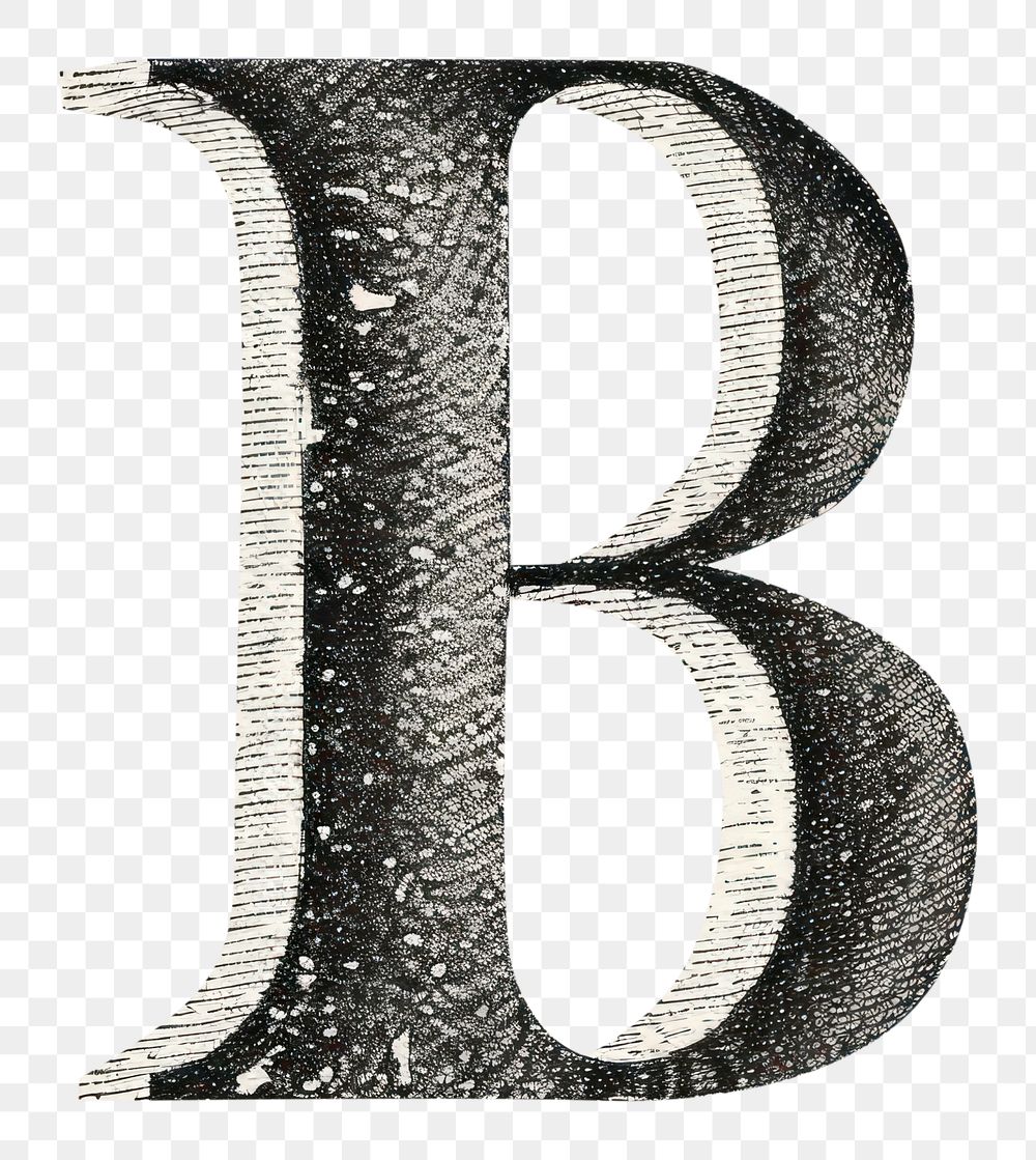 PNG Letter B font text calligraphy.