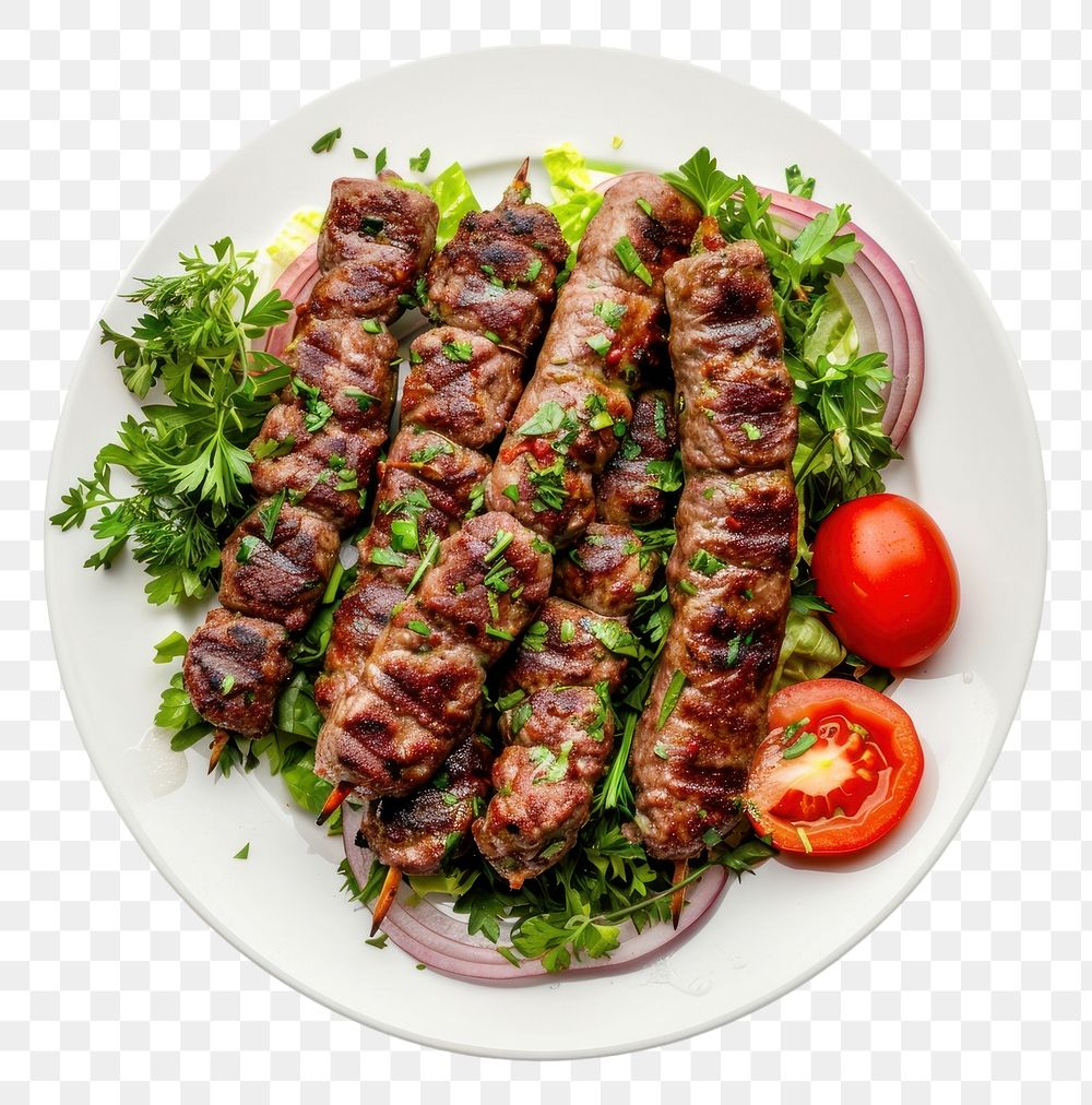 PNG Photo of kebab dish meat food.