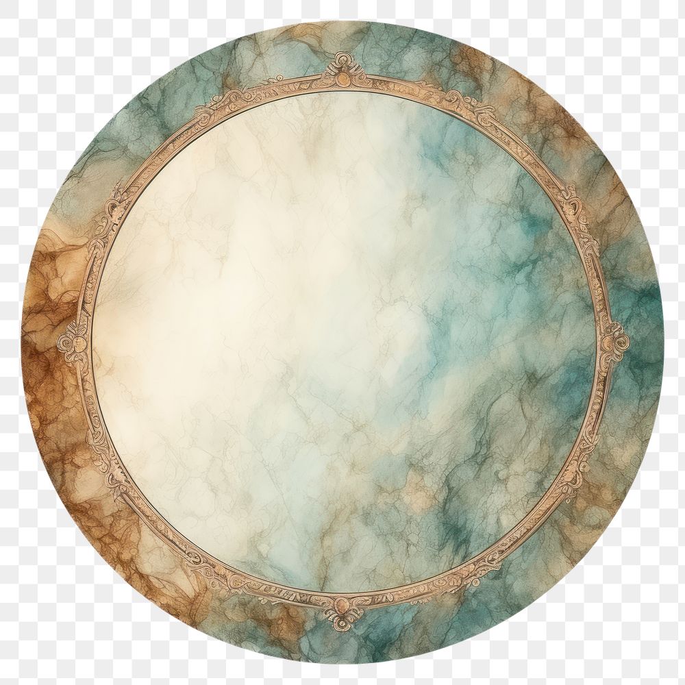 PNG Vintage marble circle frame backgrounds white background percussion.