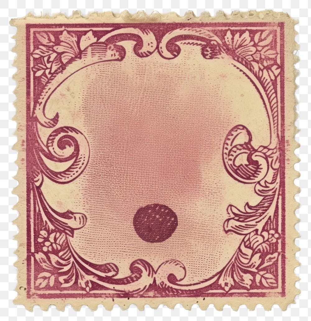 PNG  Stamp with alphabet period font text art.