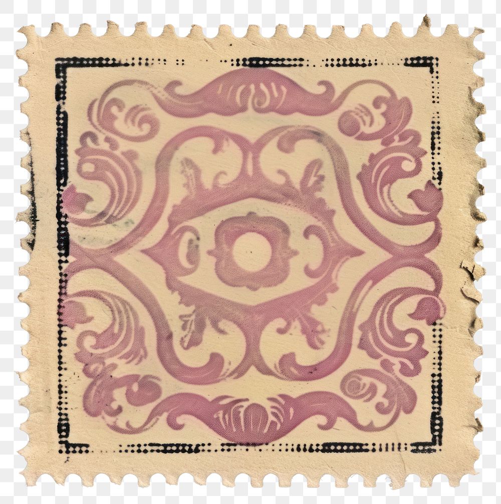 PNG  Vintage postage stamp backgrounds pattern paper.