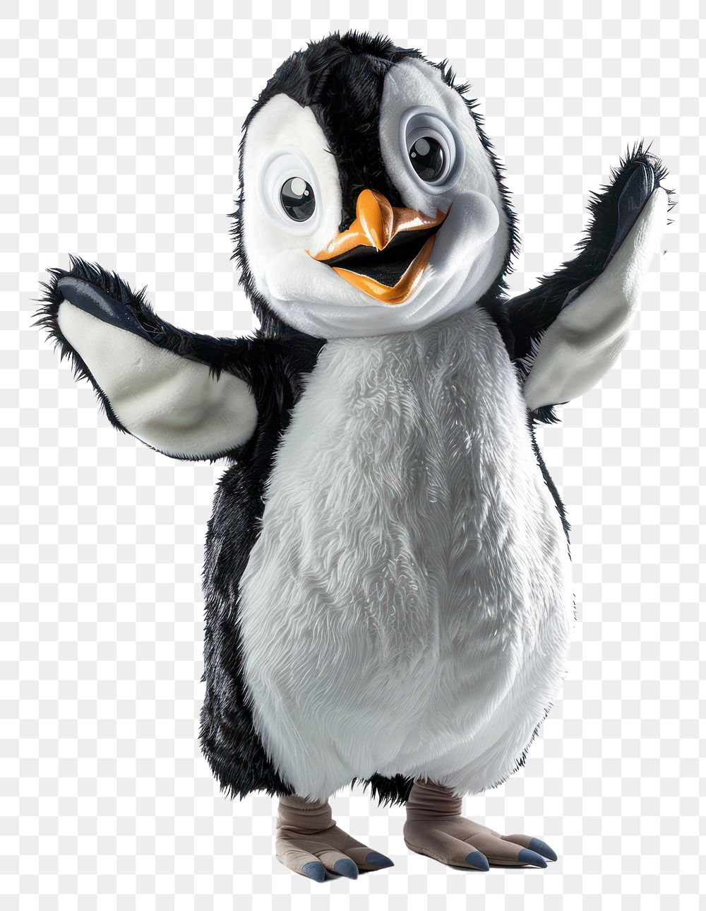 PNG Penguin mascot costume animal bird toy.