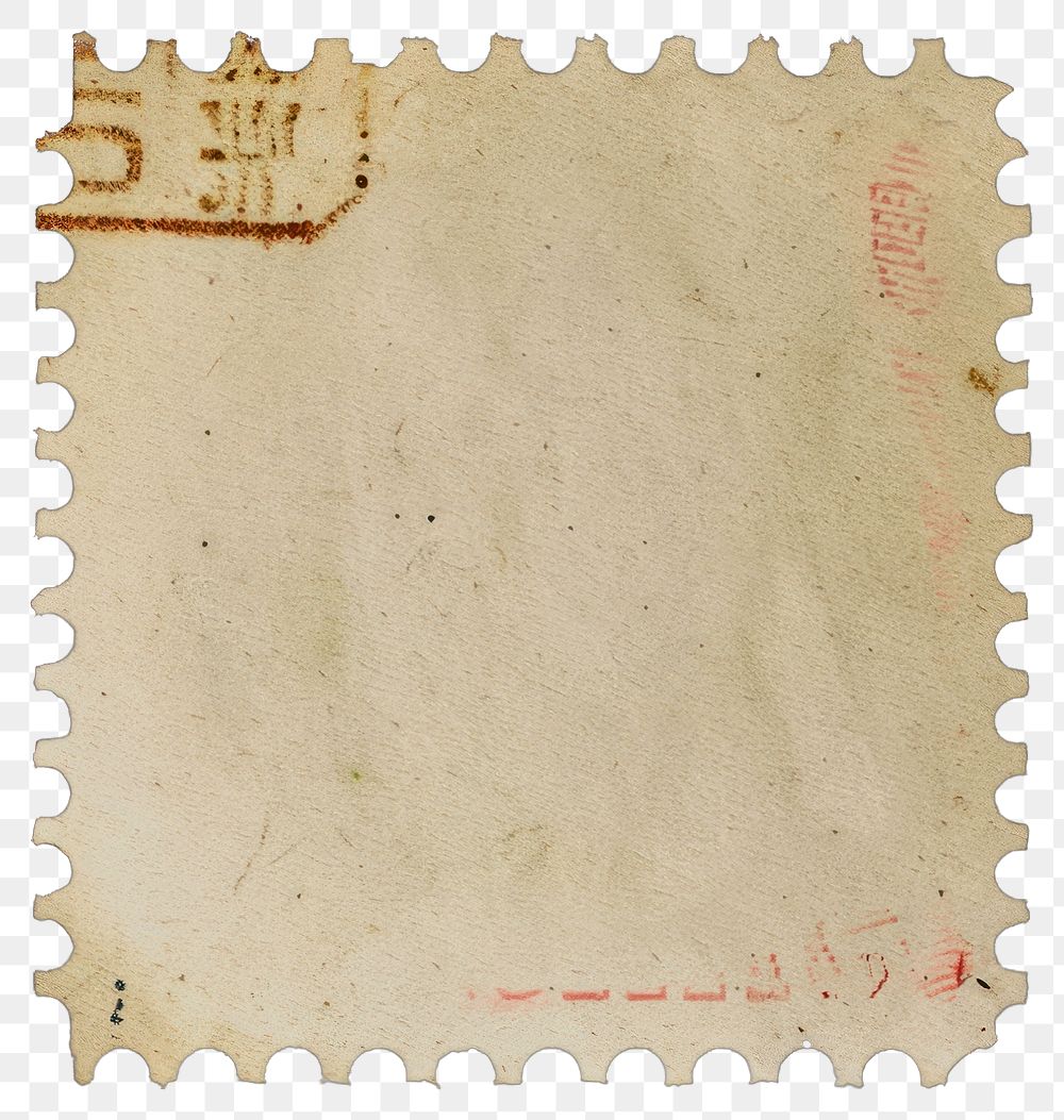 PNG  Vintage blank postage stamp currency banknote history