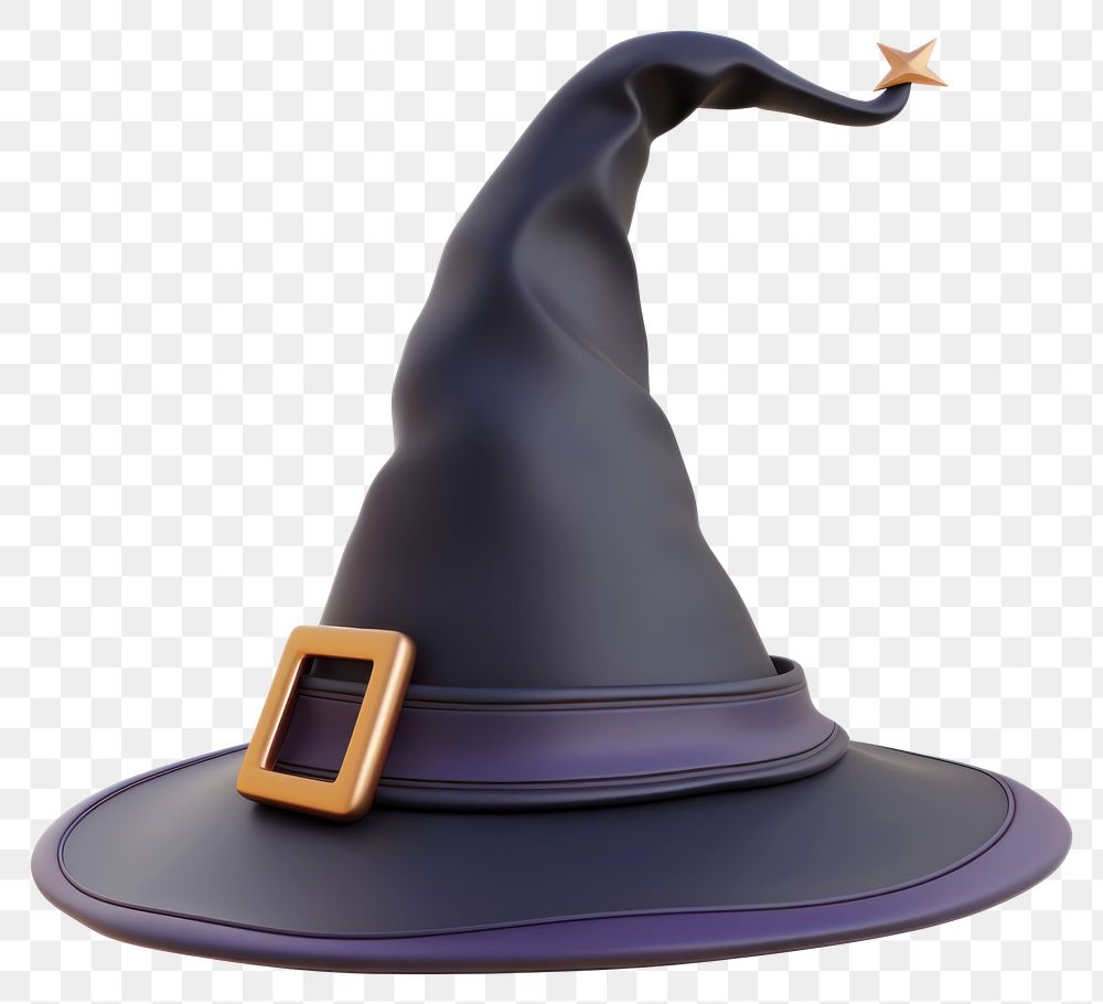 PNG 3D Illustration of witch hat accessories electronics accessory