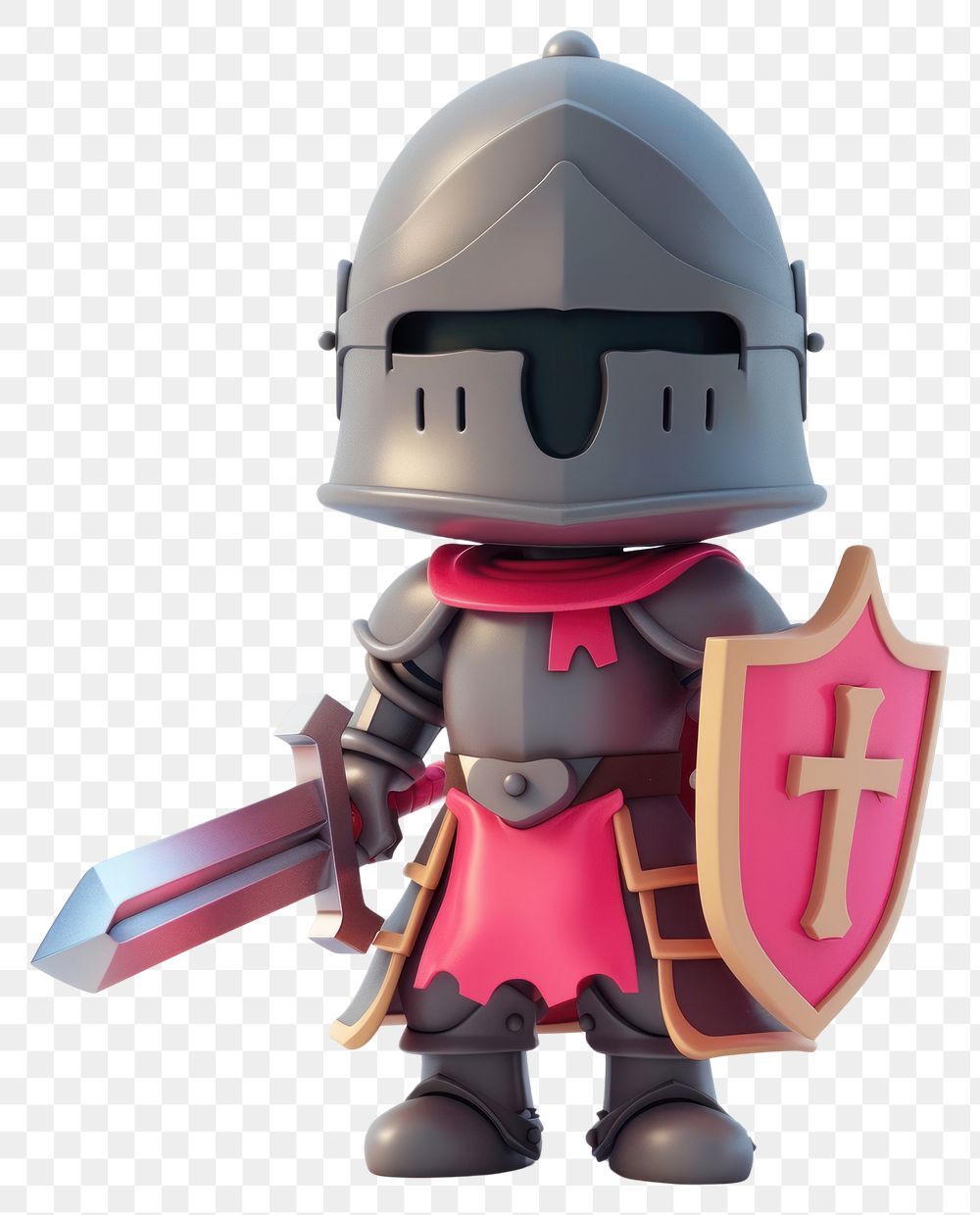 PNG 3D Illustration of Knight jacuzzi helmet armor.