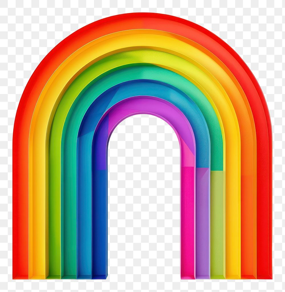 PNG Rainbow icon architecture arched purple.