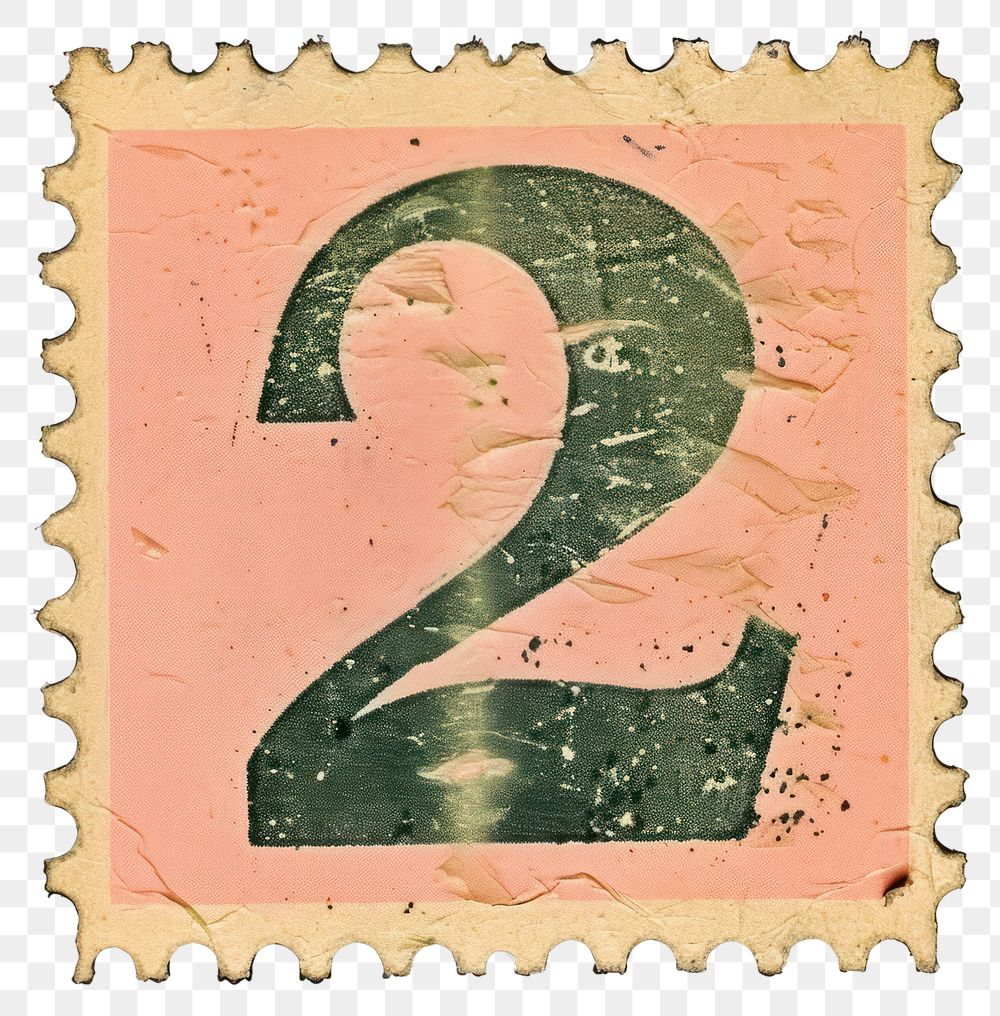 PNG  Stamp alphabet number 2 font text art.
