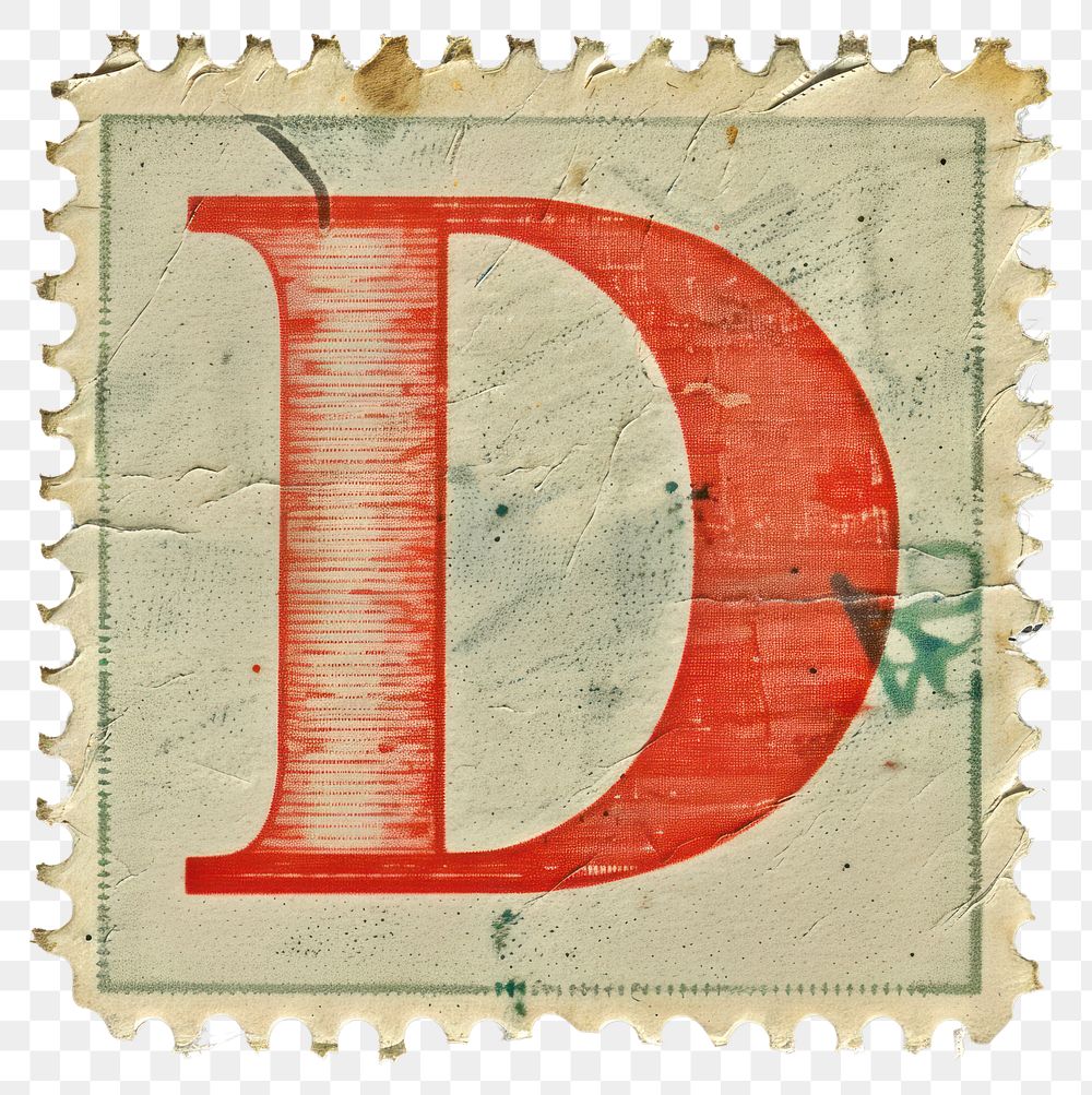 PNG  Stamp with alphabet D backgrounds paper text.