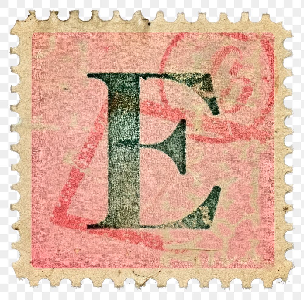 PNG  Stamp with alphabet E paper text font.