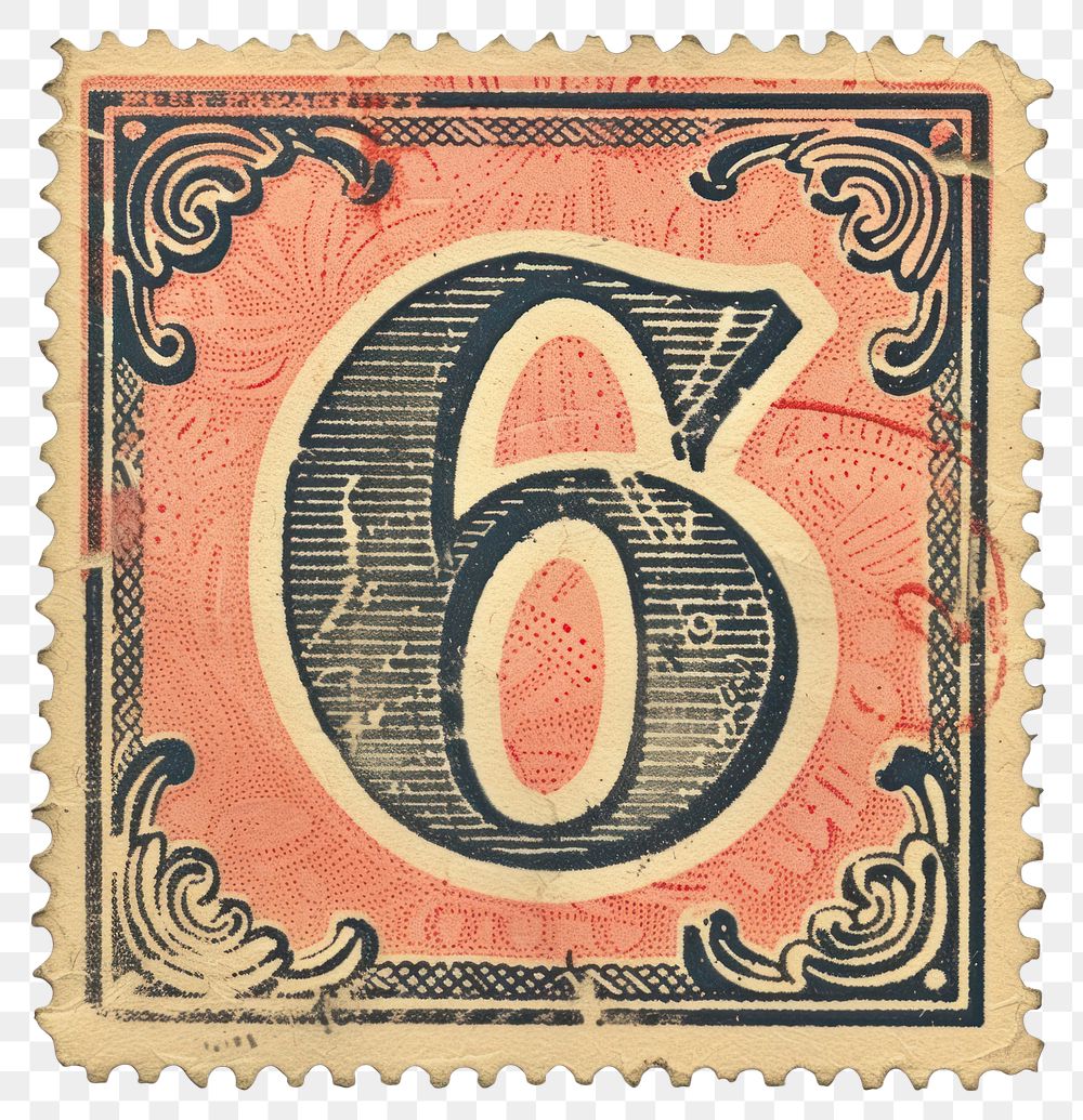 PNG  Stamp alphabet number 6 backgrounds paper font.