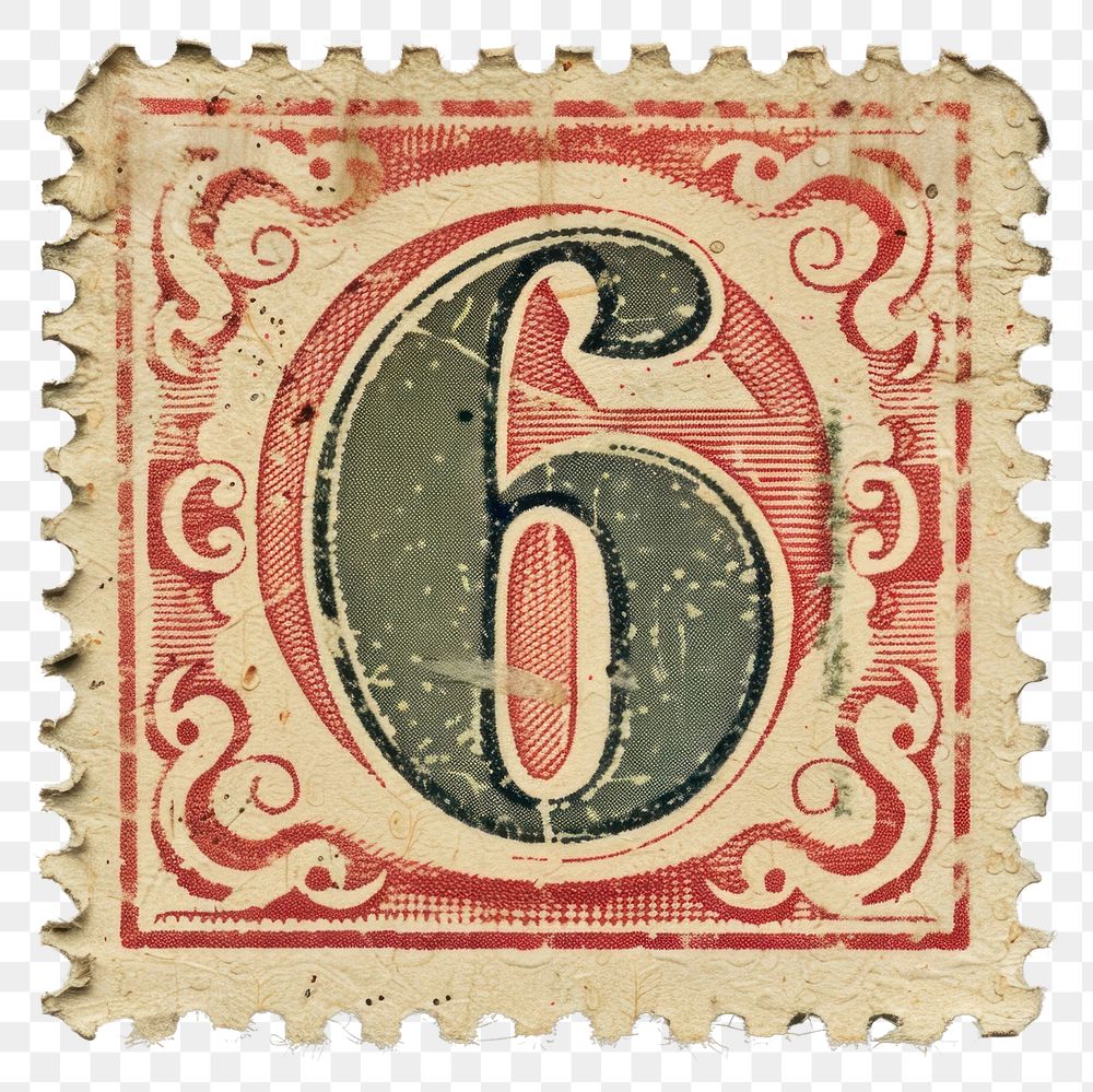 PNG  Stamp alphabet number 6 font text pattern.