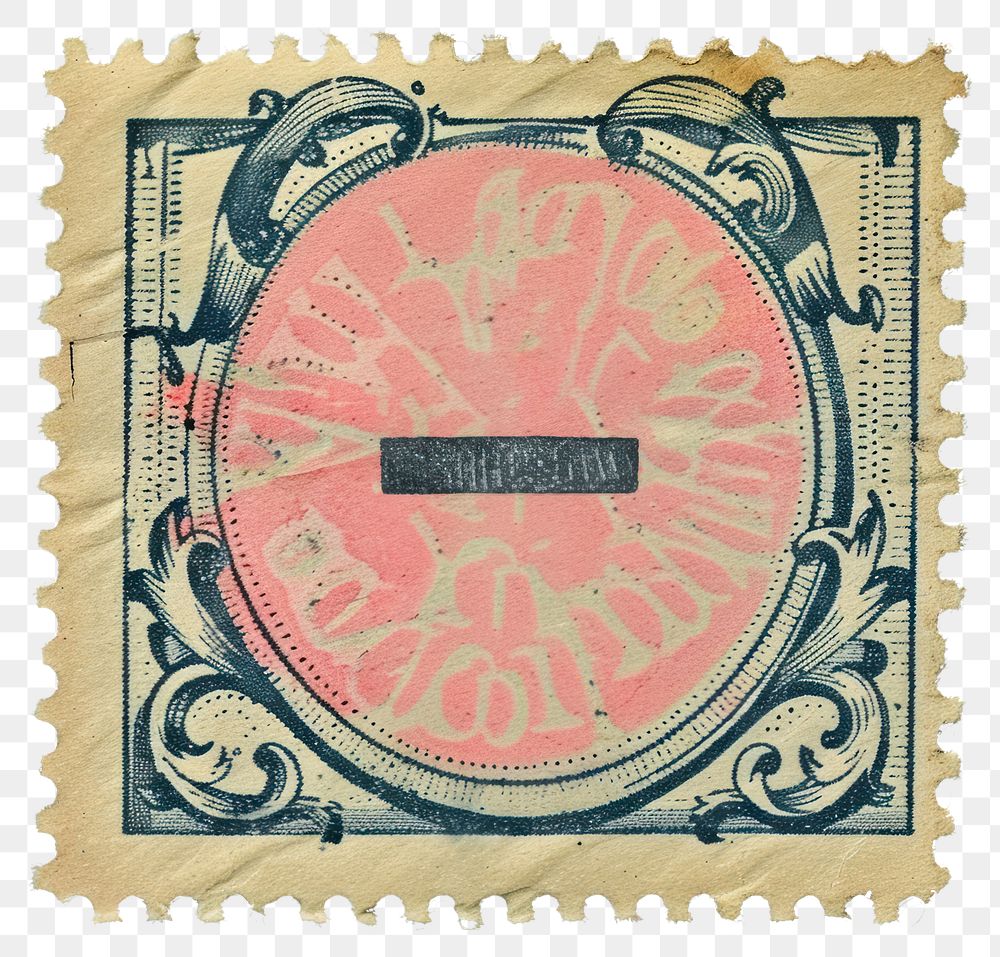 PNG  Postage stamp hyphen text art currency.