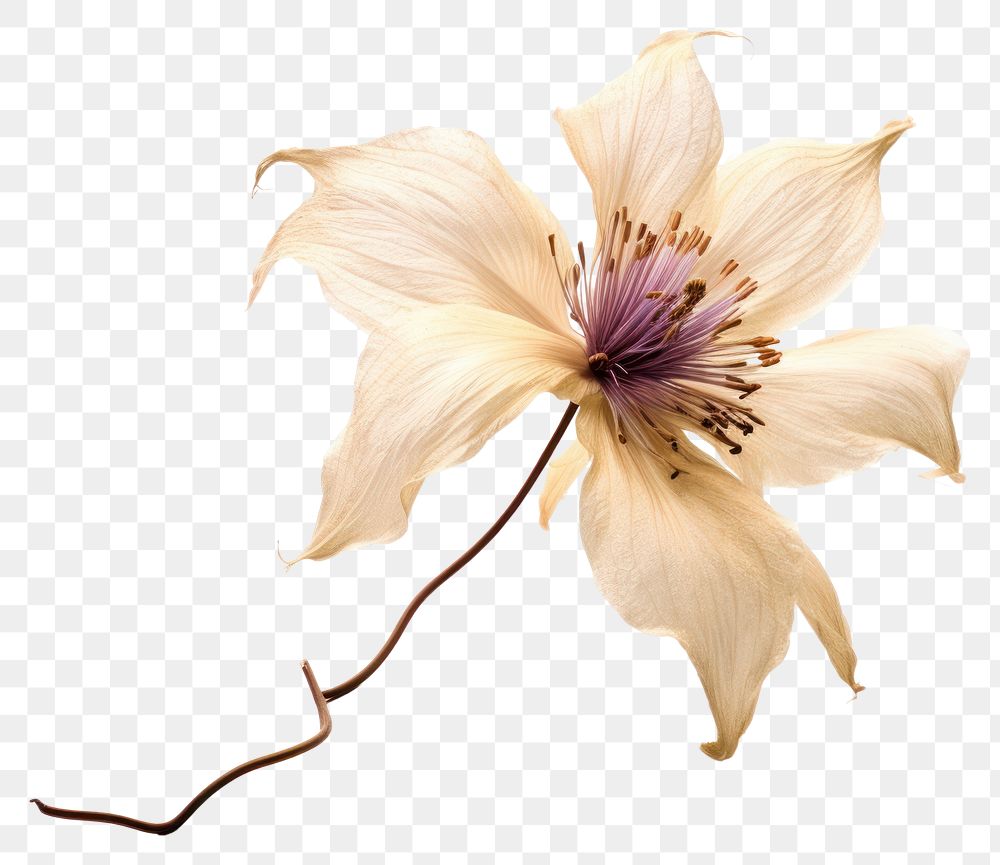 PNG Dried clematis flower blossom anther dahlia