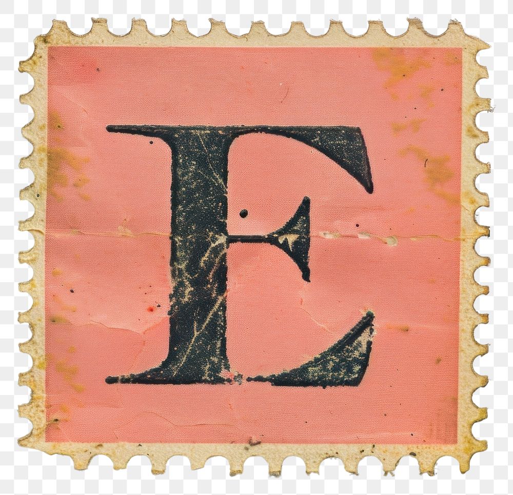 PNG  Number 2 font text art postage stamp.