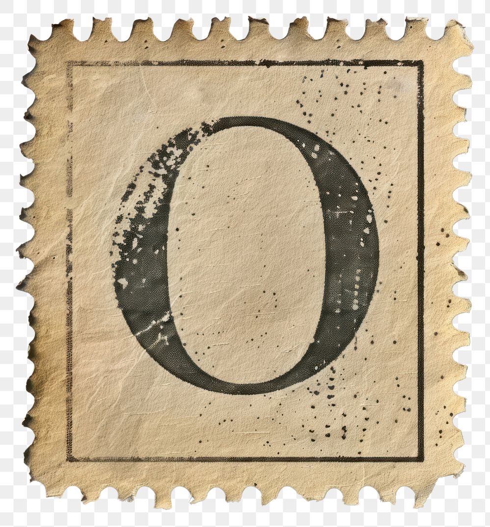 PNG  Stamp with alphabet O paper text font.