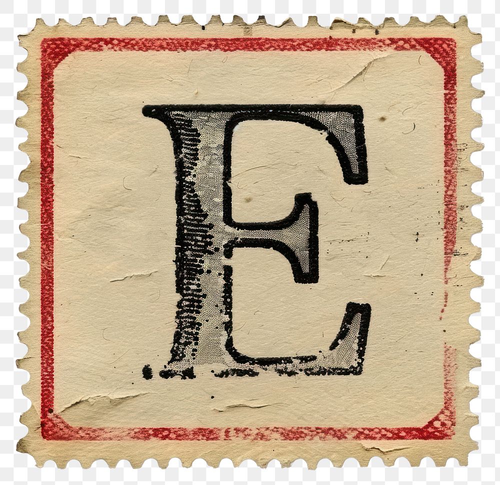 PNG  Stamp with alphabet E paper text font.