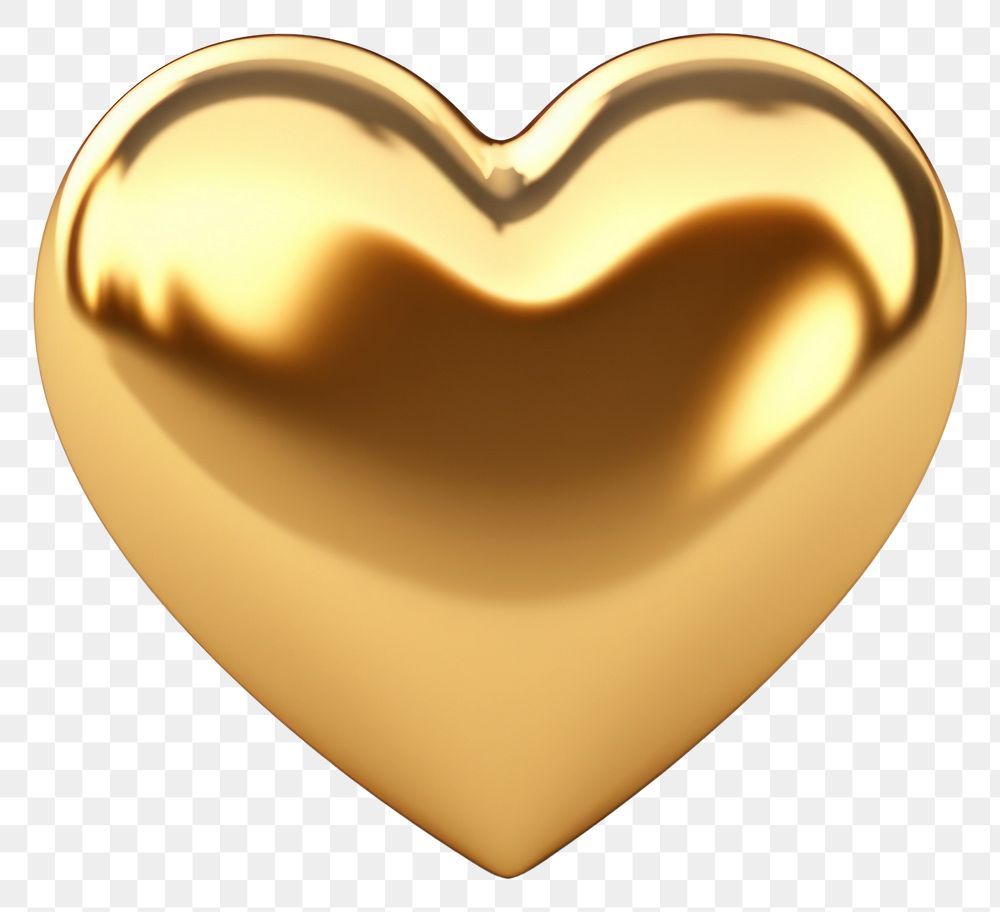 PNG Heart valentine gold white background investment