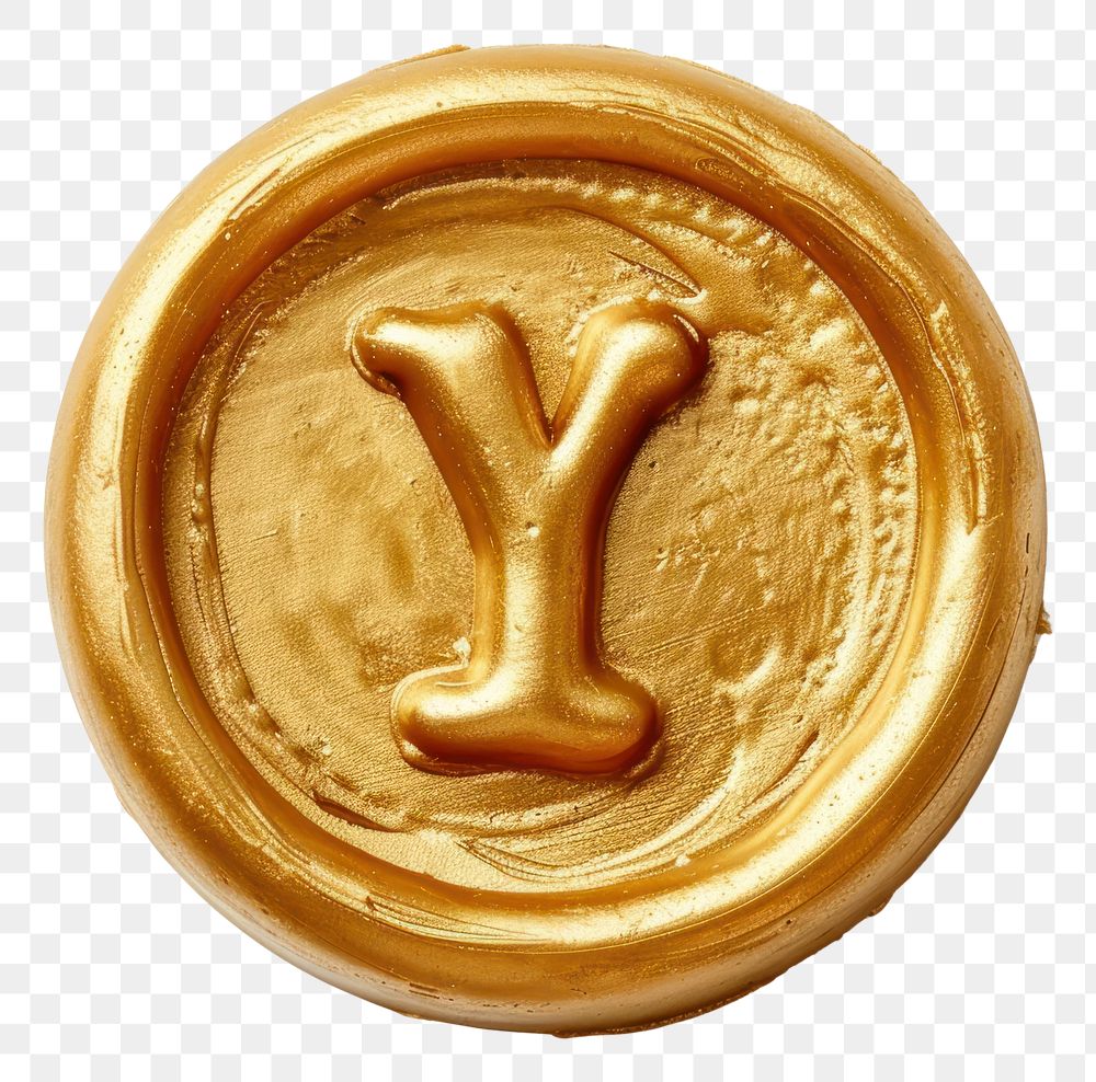 PNG Letter Y wax seal plate.