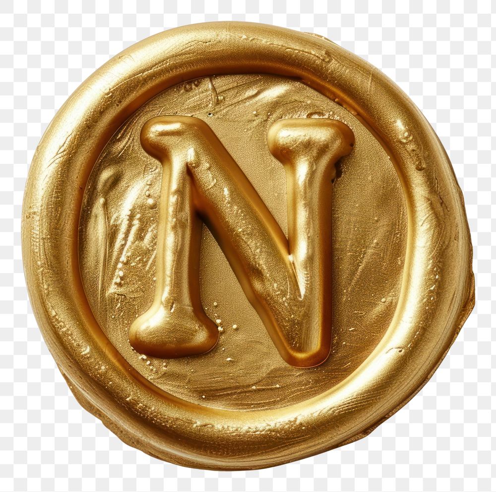 PNG Letter N gold accessories accessory.