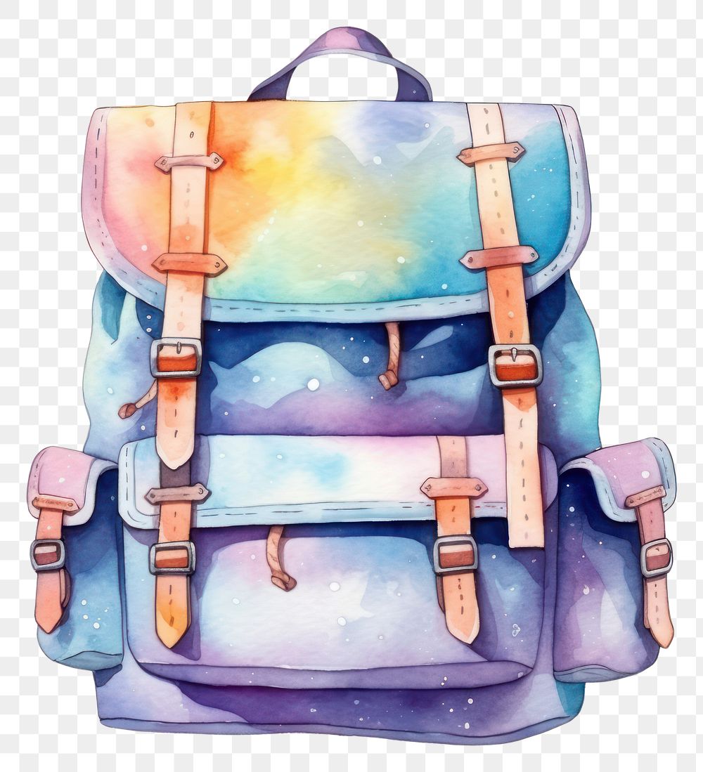PNG Bag backpack handbag white background.