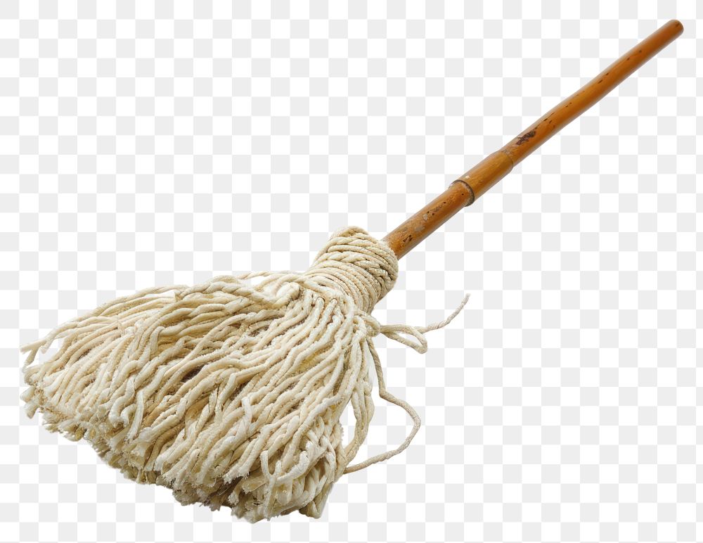 PNG Floor mop broom white background sweeping.