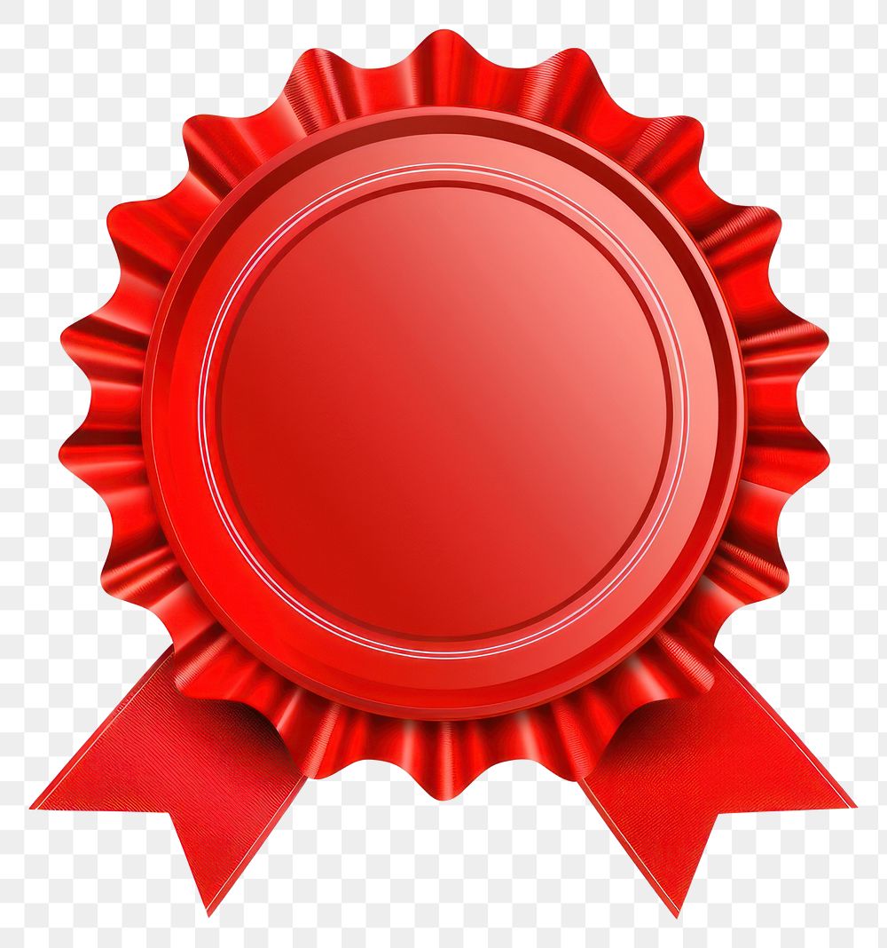 PNG Gradient red Ribbon award badge icon ketchup symbol food